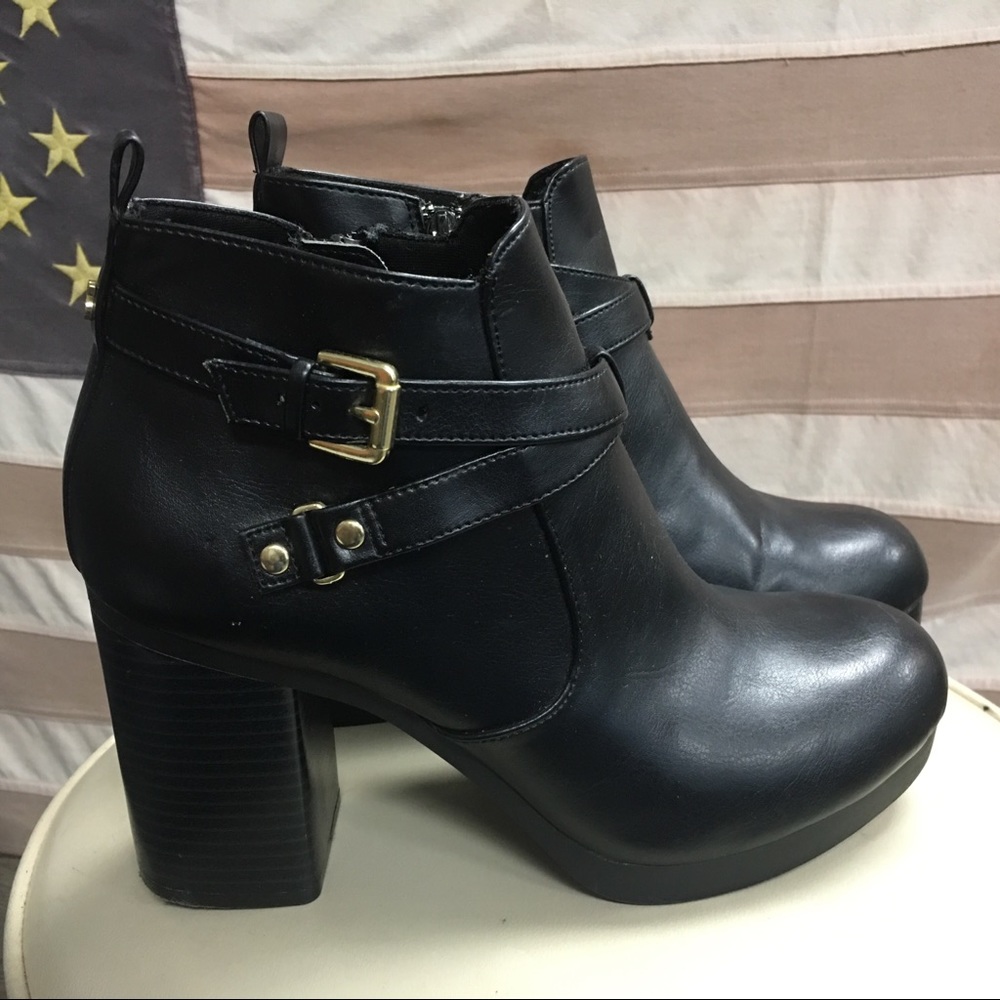 Black Moto 90s Heeled Boots